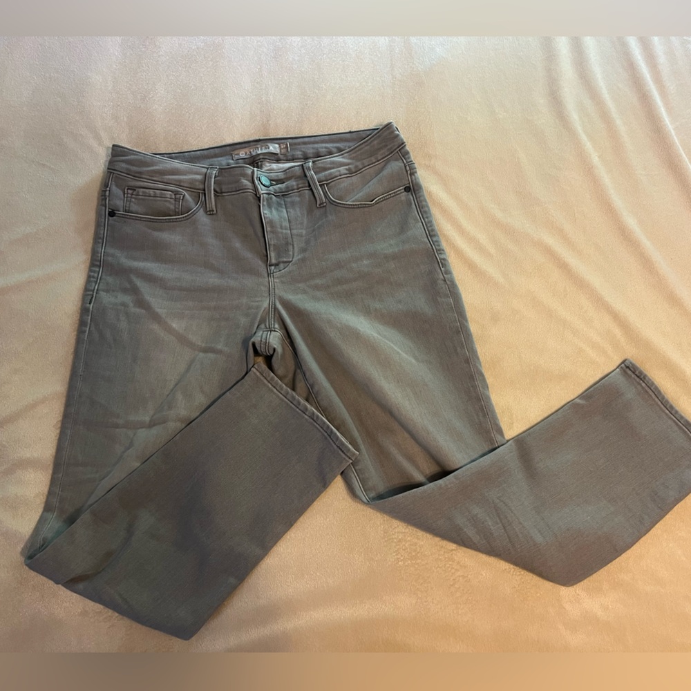 Athleta sculptek grey jeans gently worn 8P